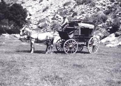 John Dunn's first transportation service was by wagon